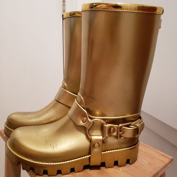 Dolce Gabbana runway rain boots